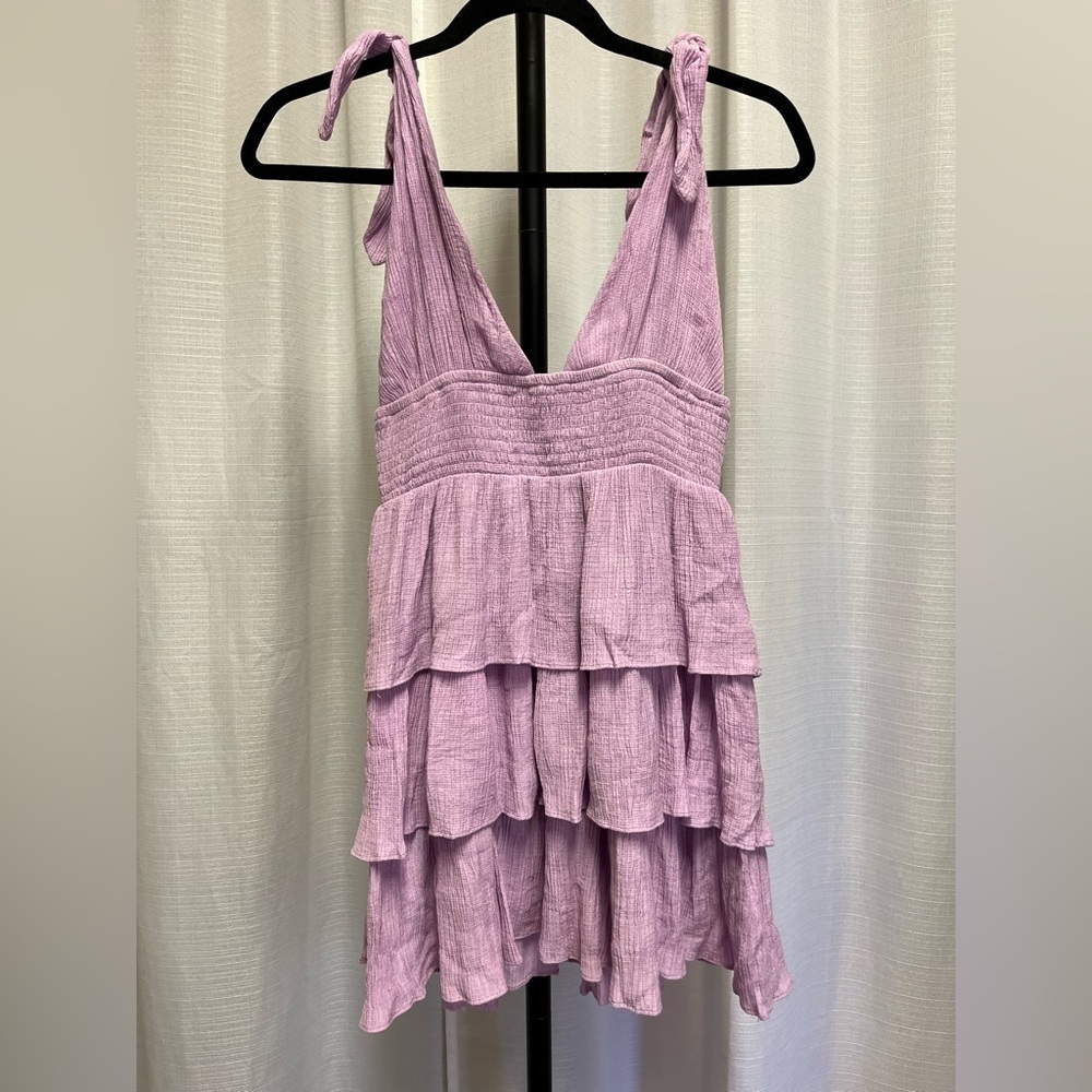 Lovers and Friends Brielle Mini Dress in Lavender Purple Revolve | size Small